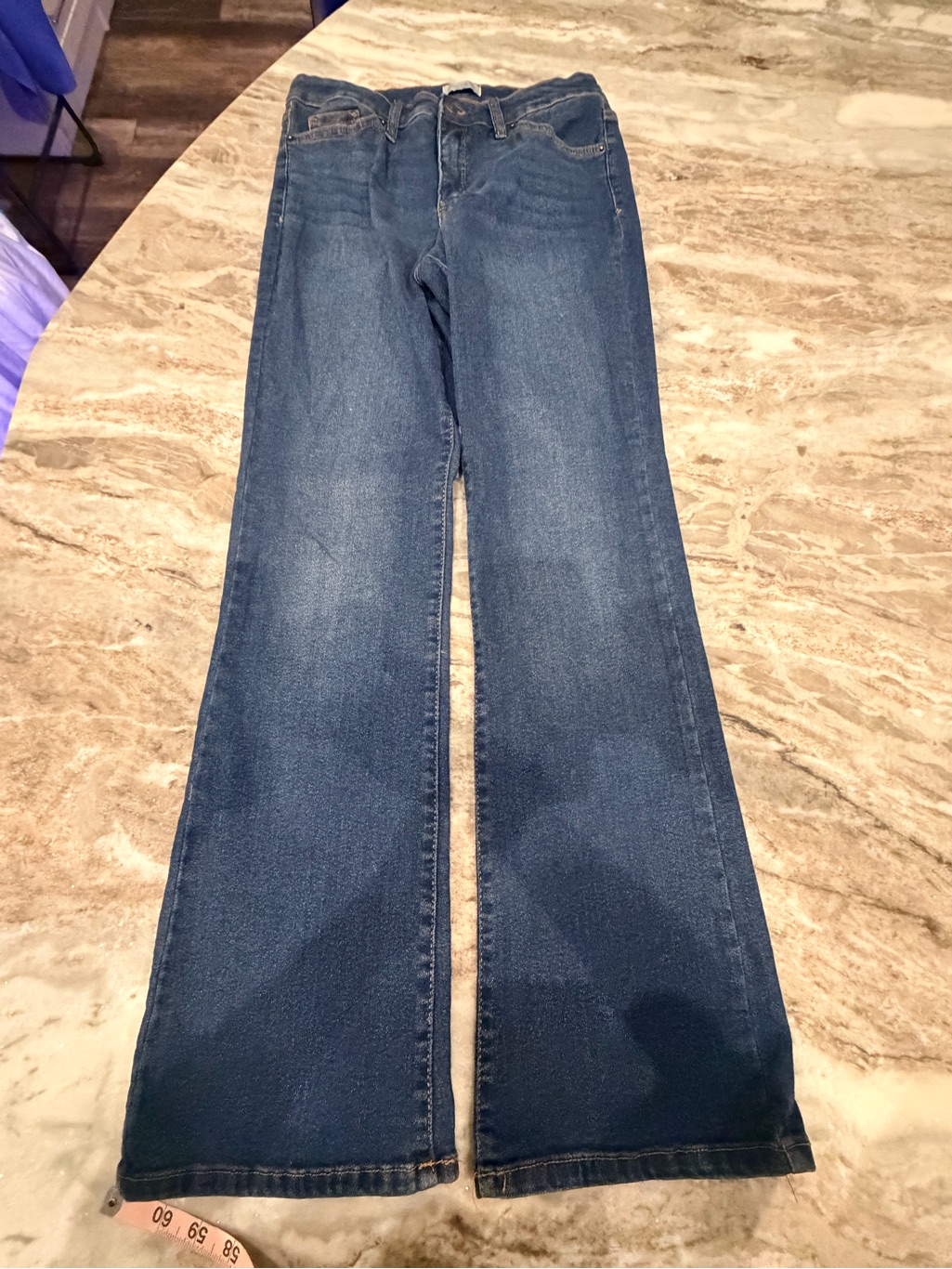 Crown  Ivy High Rise Bootcut Jeans Womens 8 Dark Wash Stretch Denim